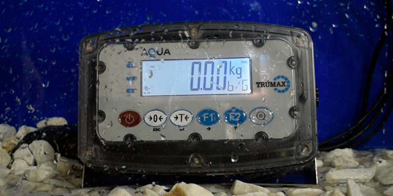 AQUA - Indicador de peso marca Trumax para alta humedad, con protección IP69K