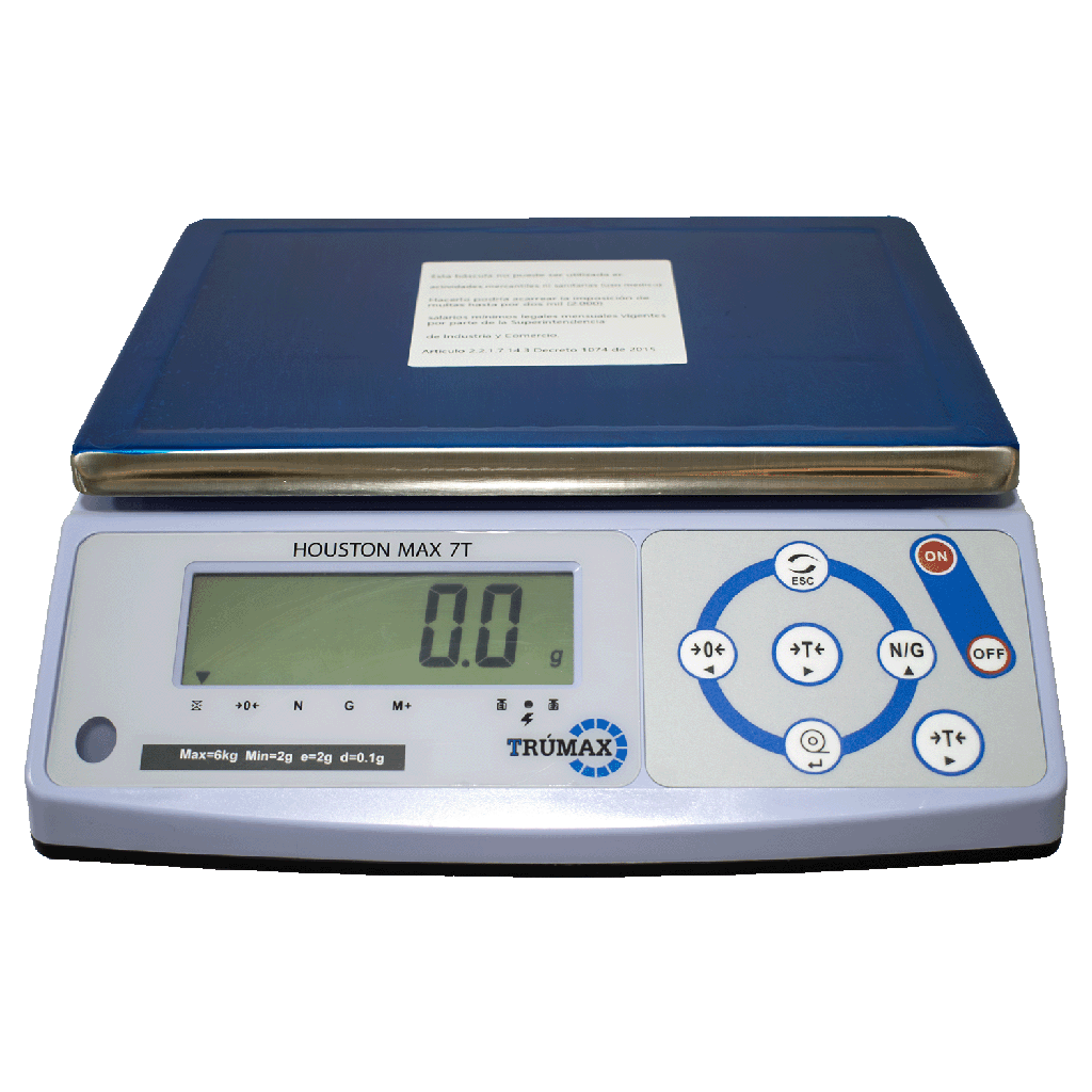 (-) Houston 7T, balanza,30kg x 10g, RS232- ML