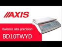 BD10TWYD balanza 10kg x 0.1g RS232 USB + pesaje colgante
